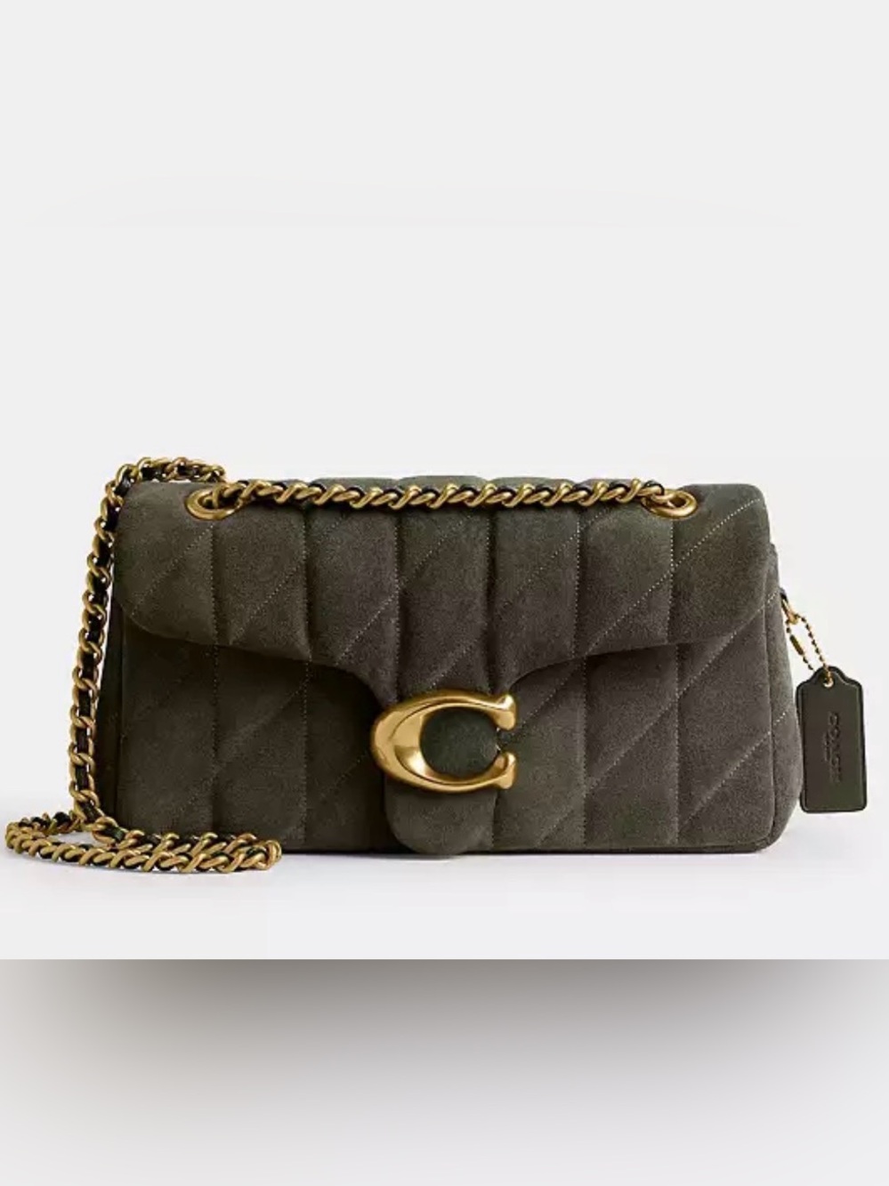 NWT Coach Tabby Shoulder Bag 26 With Quilting in Olive